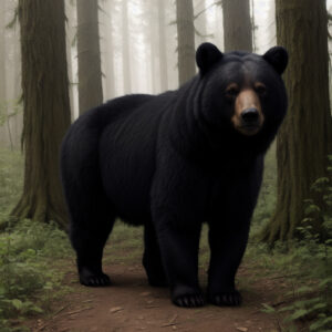 美しい森の中に立つ黒いクマを描いています。背後には木々がそびえ、空気中には霧が漂っています。写実的な表現が特徴で、草や樹木、岩、そして木の切り株がリアルに描かれています。人間の姿はなく、静寂な自然の中を続く小道が印象的です。以上のような画像もAIによってプロンプトを与えることで生成させることができる。
It depicts a black bear standing in a beautiful forest. Trees tower in the background and mist drifts in the air. The realistic rendering is characterized by the realistic depiction of grass, trees, rocks, and tree stumps. There are no human figures, and the paths leading through the quiet nature are impressive. Images such as the above can also be generated by AI by providing prompts.