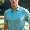 Young man jogging in a park with arms swinging naturally in rhythm （公園をジョギングする若い男性が、リズムよく腕を振っている）
