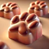 ぷっくりとした肉球デザインが愛らしい猫型チョコレート、艶やかな仕上がり Glossy cat paw-shaped chocolates with a plump and adorable design