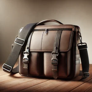 フロントにバックル付きポケットを備えたクラシックスタイルのメッセンジャーバッグ
A classic-style messenger bag featuring front buckle pockets and rich leather finish