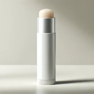 シンプルな白いケースに収められた無香料タイプのリップクリーム
An unscented lip balm in a minimalist white tube