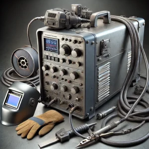 多機能パネル付きの高性能溶接機とグローブ・溶接マスクのセット
A high-performance welding machine with multifunction panel, gloves, and welding helmet set