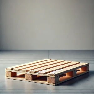 床に置かれた低位置から撮影されたシンプルな木製パレット
Low-angle shot of a simple wooden pallet placed on the floor