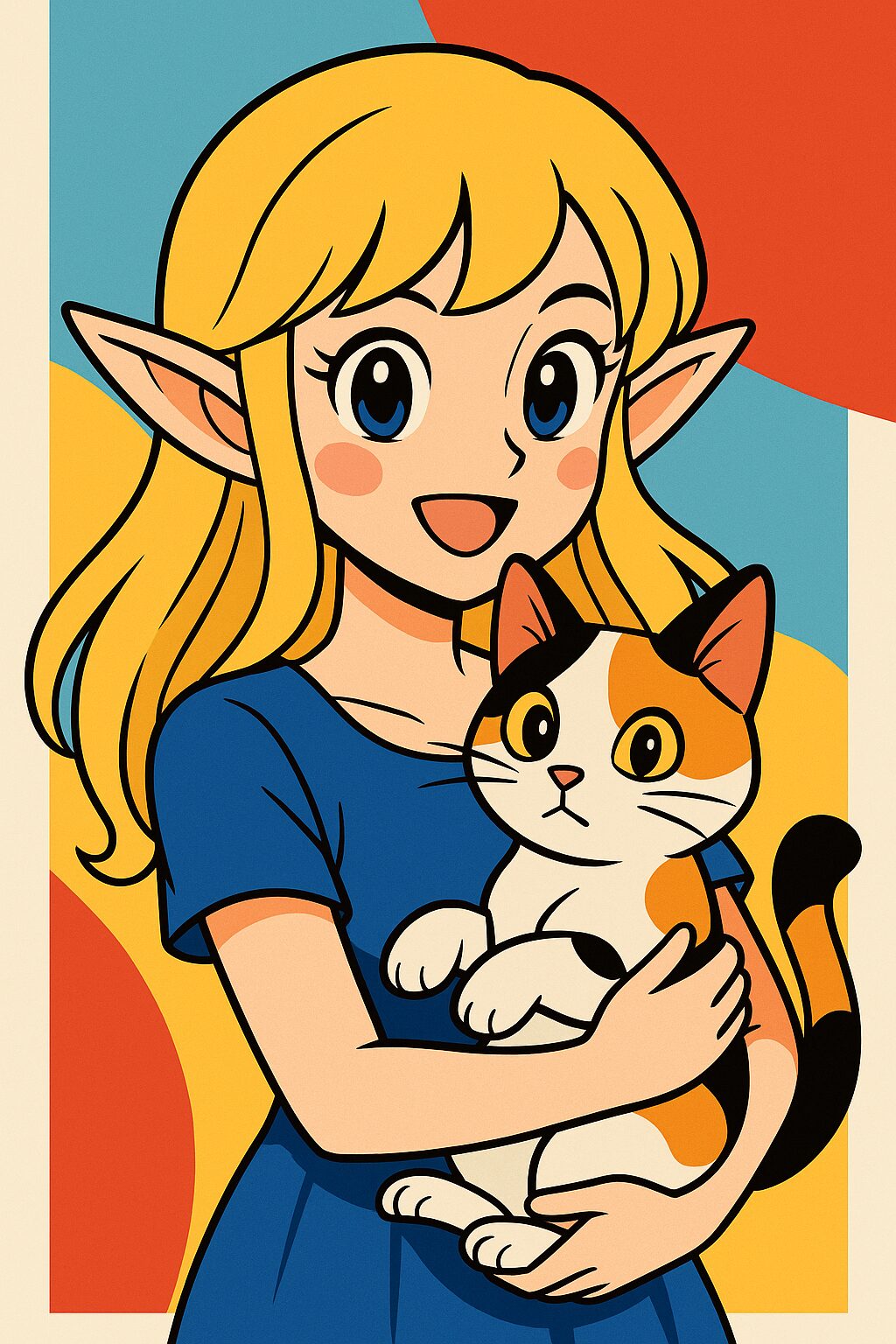 セル画風イラストを描くAIプロンプト集 | アニメ塗りとフラットな色彩表現