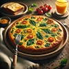 【作例有】フリッタータのAI画像プロンプト｜焼き色と具材が映えるイタリア風卵料理をリアルに再現